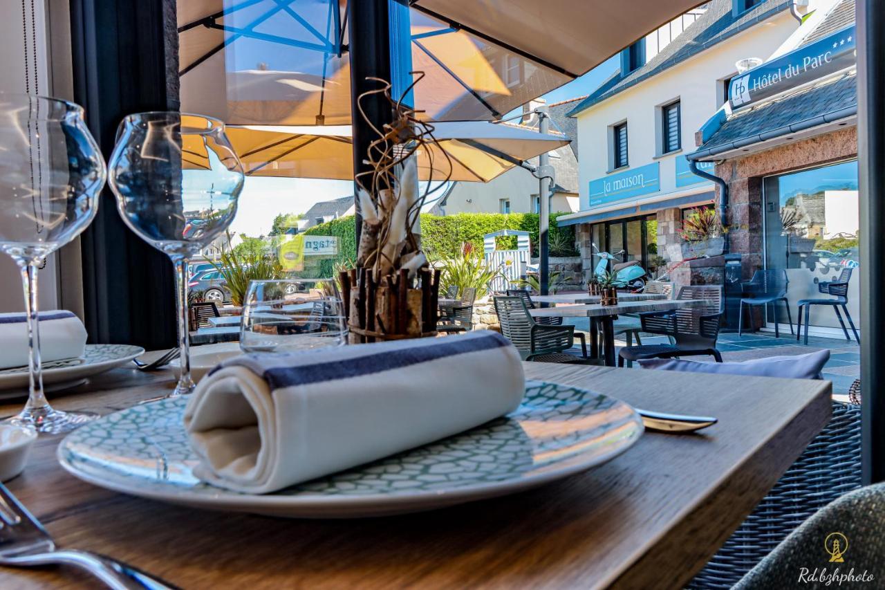 Logis Hotel Du Parc Perros-Guirec Bagian luar foto